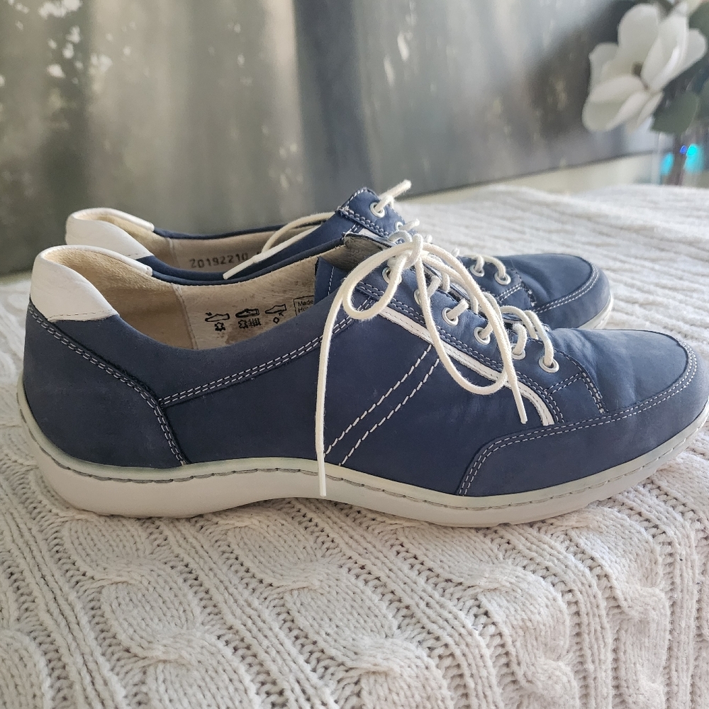 Waldlaufer Pro Aktiv Sneakers Womens 5.5 US/7.5Leather Upper Blue.like New
